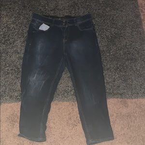 Lame Bryant cropped/Capri jeans